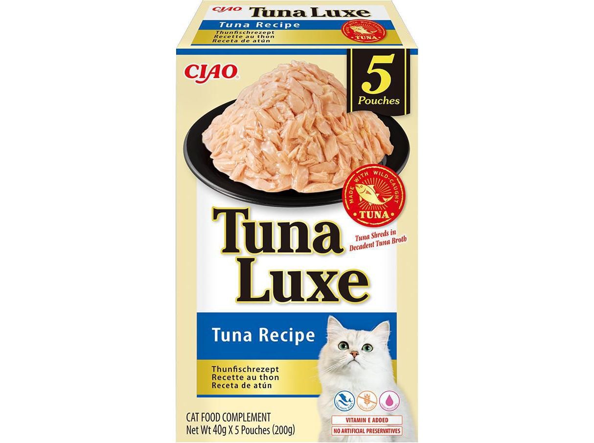 COMIDA H&Uacute;MIDA GATO CIAO TUNA LUXE ATUM 5X40G image number 1