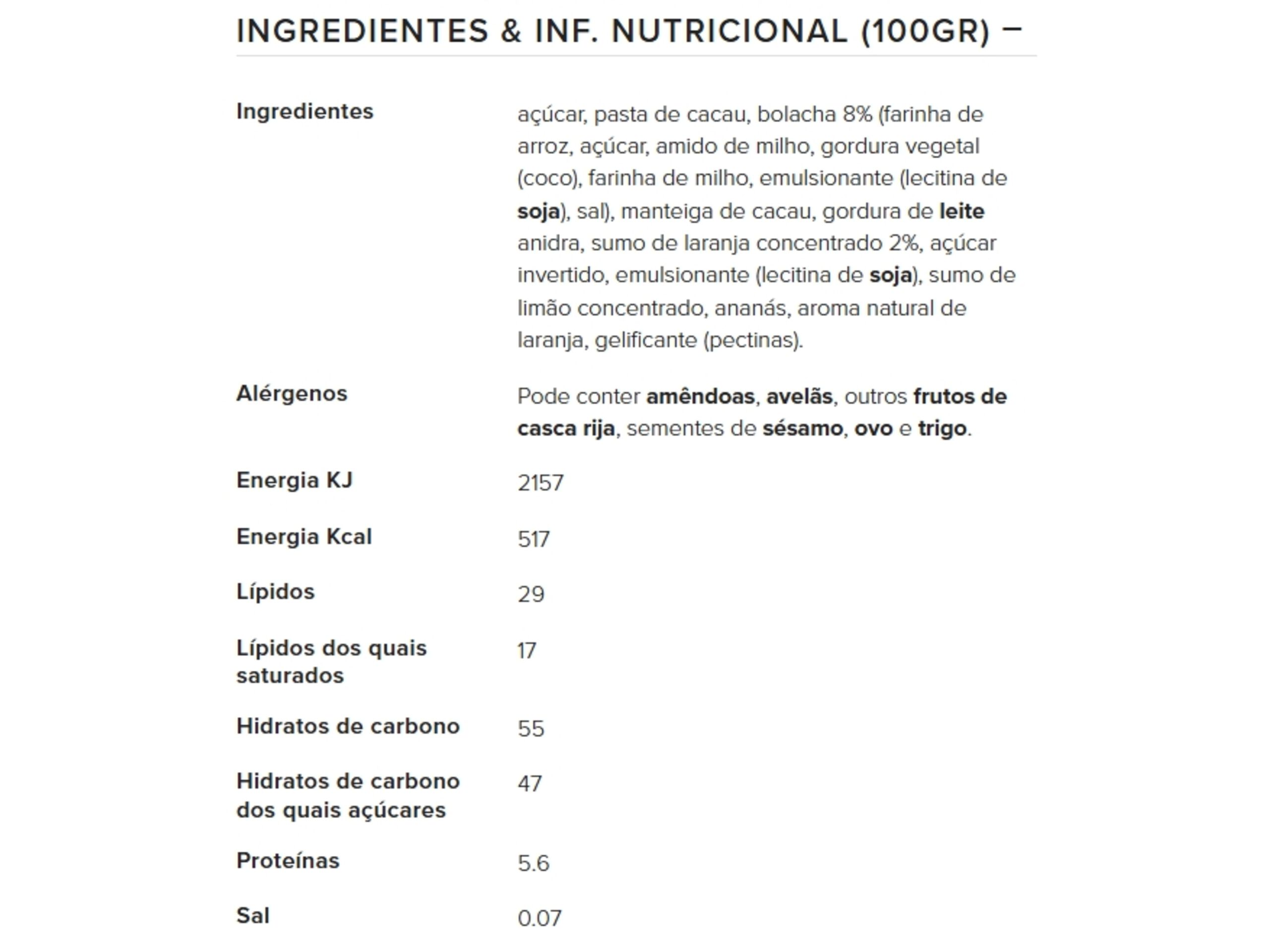 CHOCOLATE LINDT EXCELLENCE CROQUANT BISCUIT LARANJA 100G image number 1