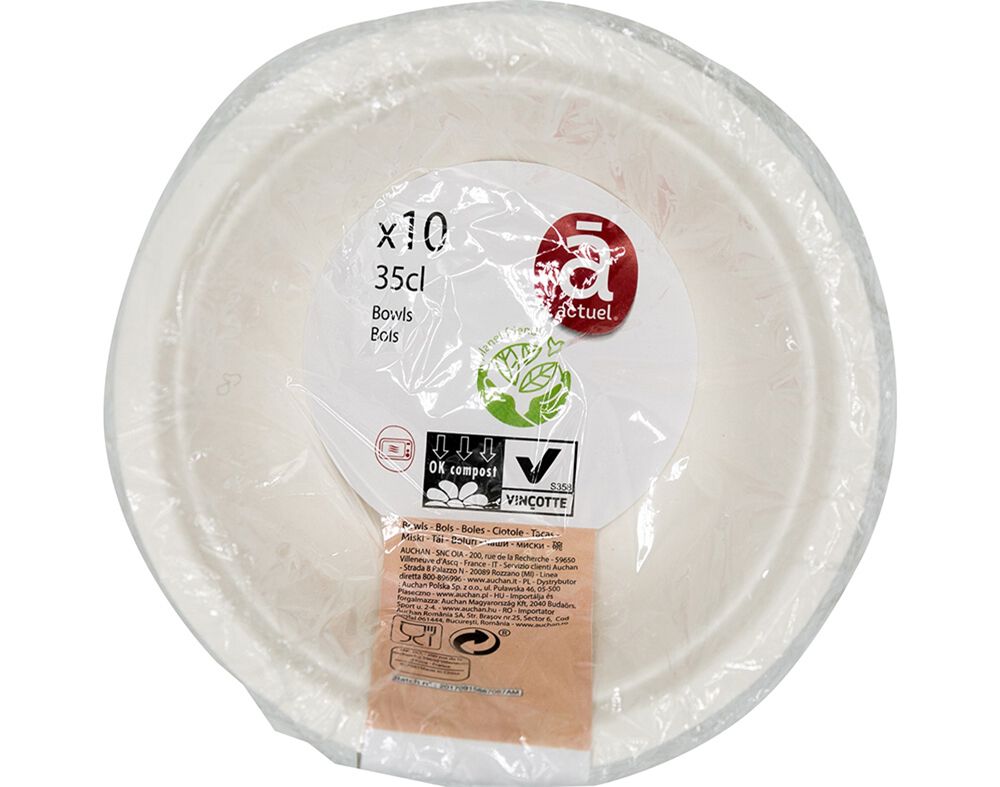 TA&Ccedil;A DESCART&Aacute;VEL ACTUEL CART&Atilde;O ECO 35CL PACK 10 UNIDADES