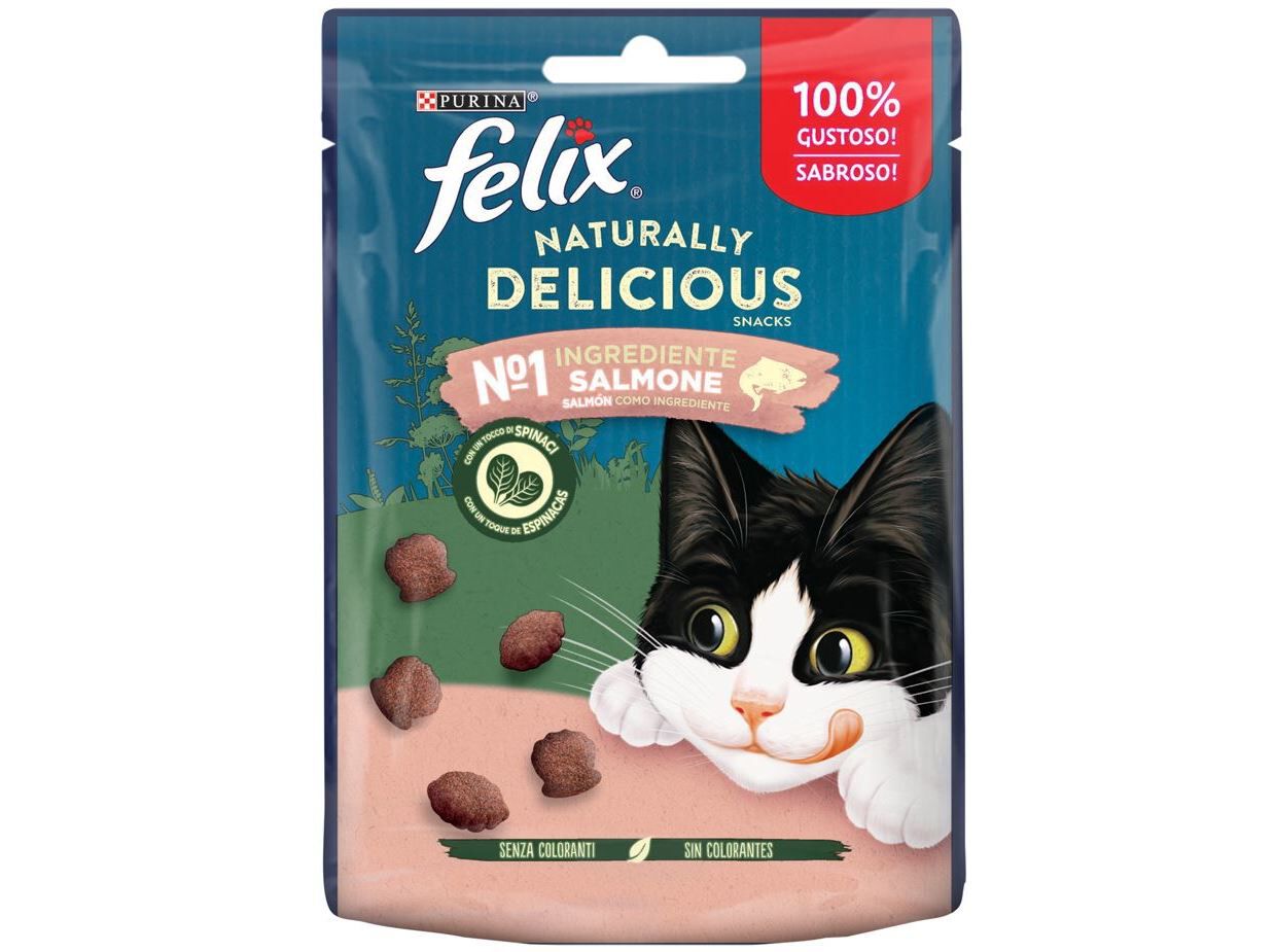 SNACK PARA GATO TIRA FELIX NATDELIC SALM&Atilde;O / FRANGO 50G image number 1
