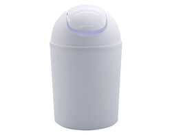 Balde Lixo Auchan Essencial Plástico Branco 5l