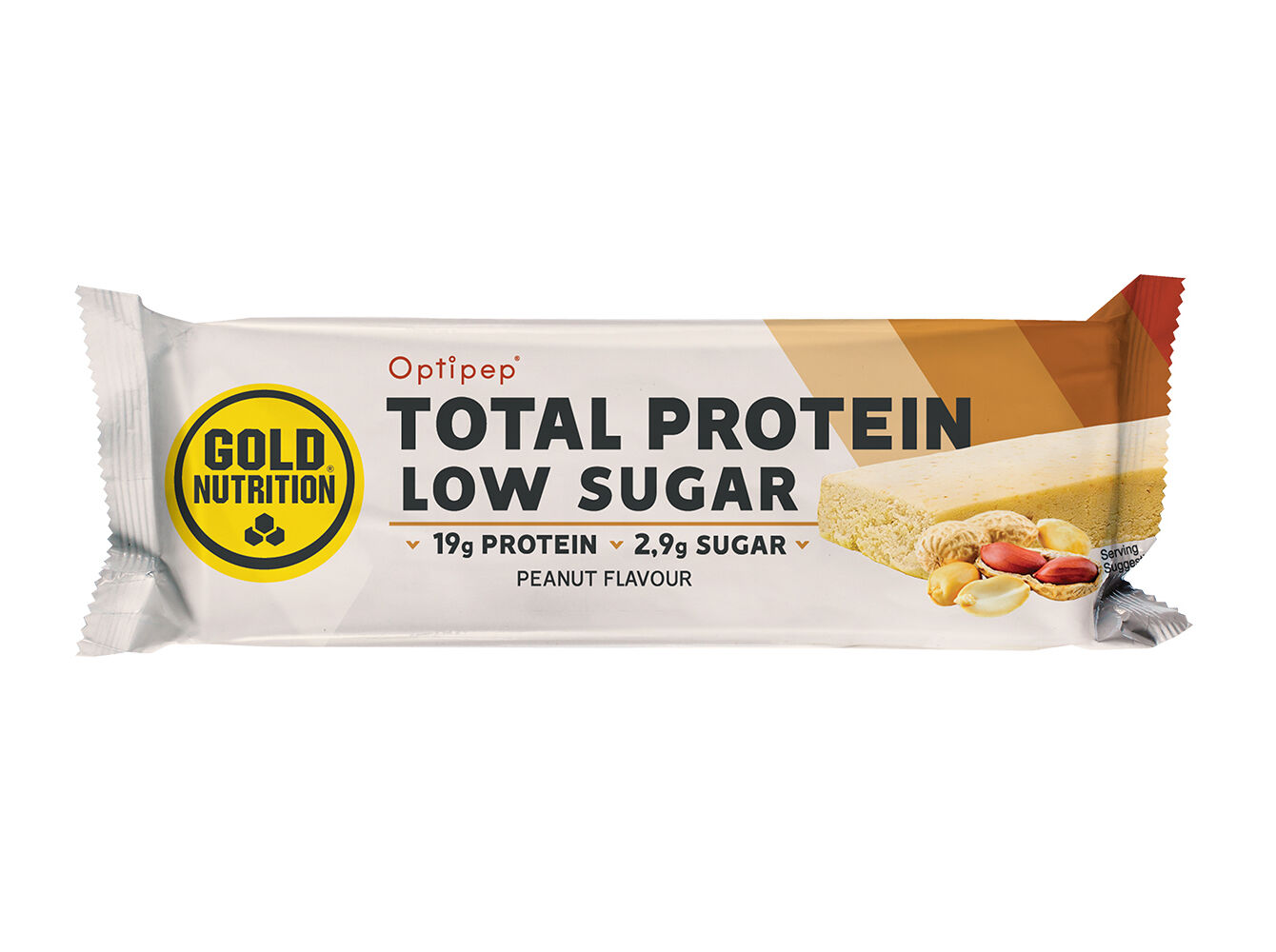 BARRA GOLDNUTRITION LOW SUGAR AMENDOIM CROCANTE 60G image number 0