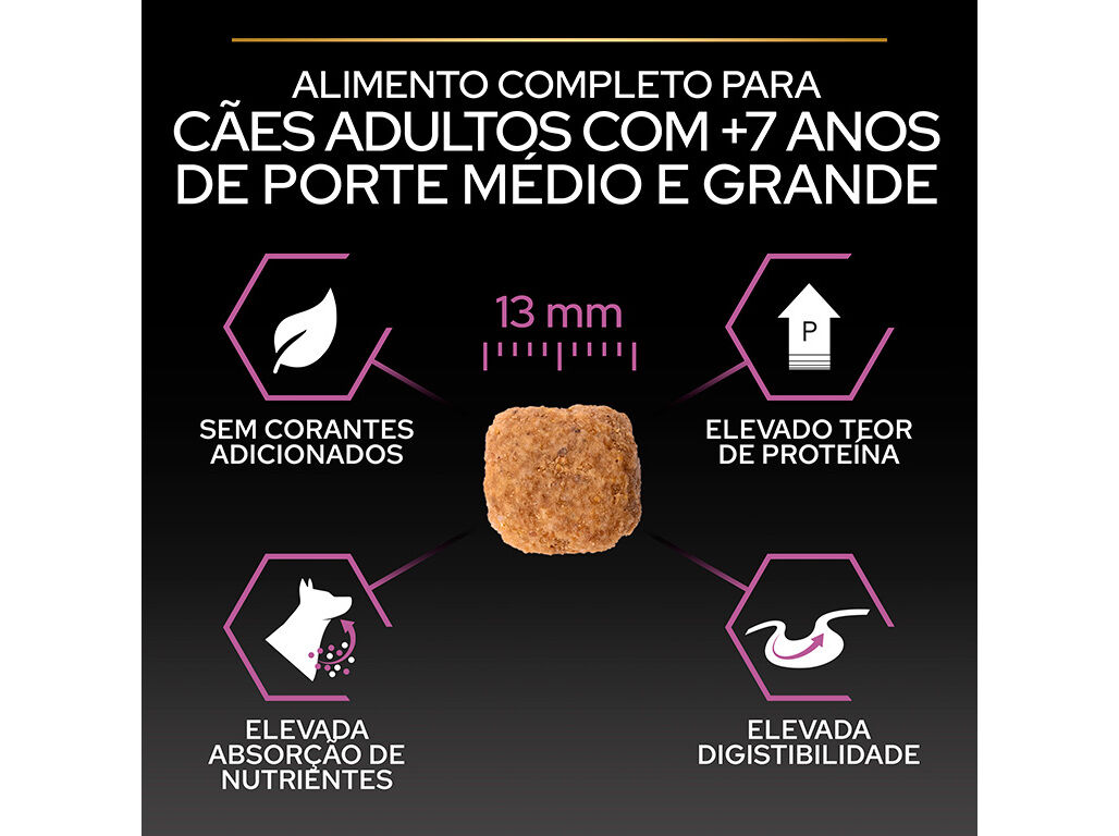 RA&Atilde;&Atilde;O C&Atilde;O PRO PLAN MEDIUM&LARGE 7+ FRANGO 3KG* image number 7