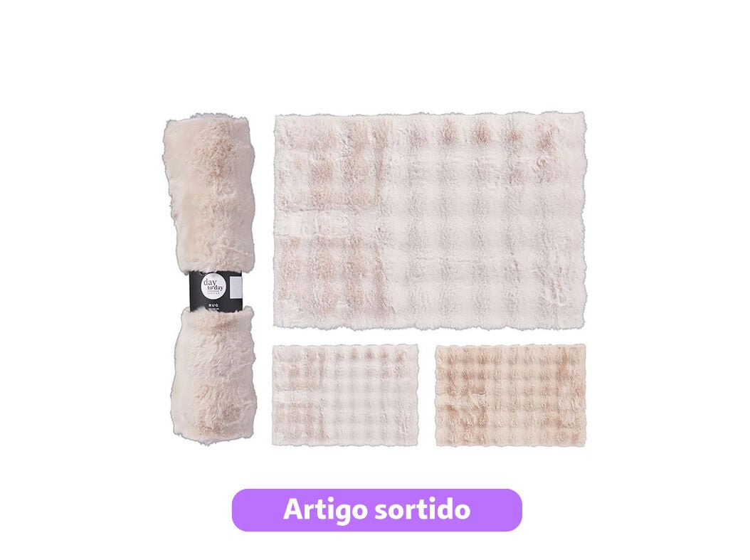 TAPETE 90X60X2CM CORES SORTIDAS