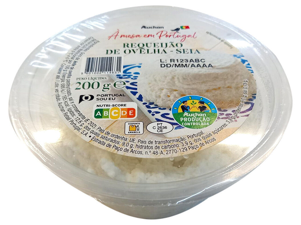 REQUEIJ&Atilde;O DE OVELHA AUCHAN &Agrave; MESA EM PORTUGAL CULTIVAMOS O BOM SEIA 200 G