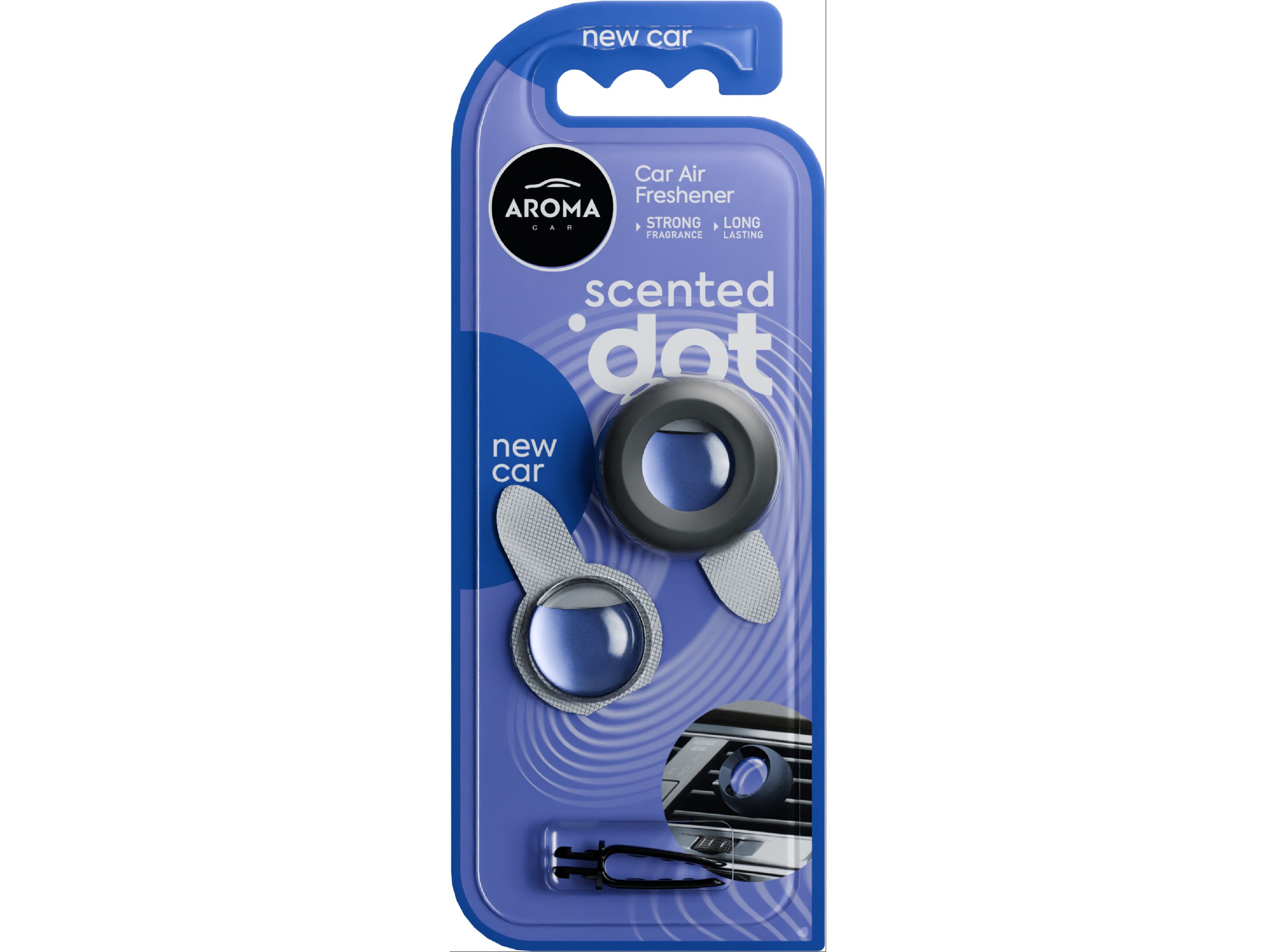 AMBIENTADOR AUTO AROMA CAR DOT+RECARGA NEW CAR image number 0