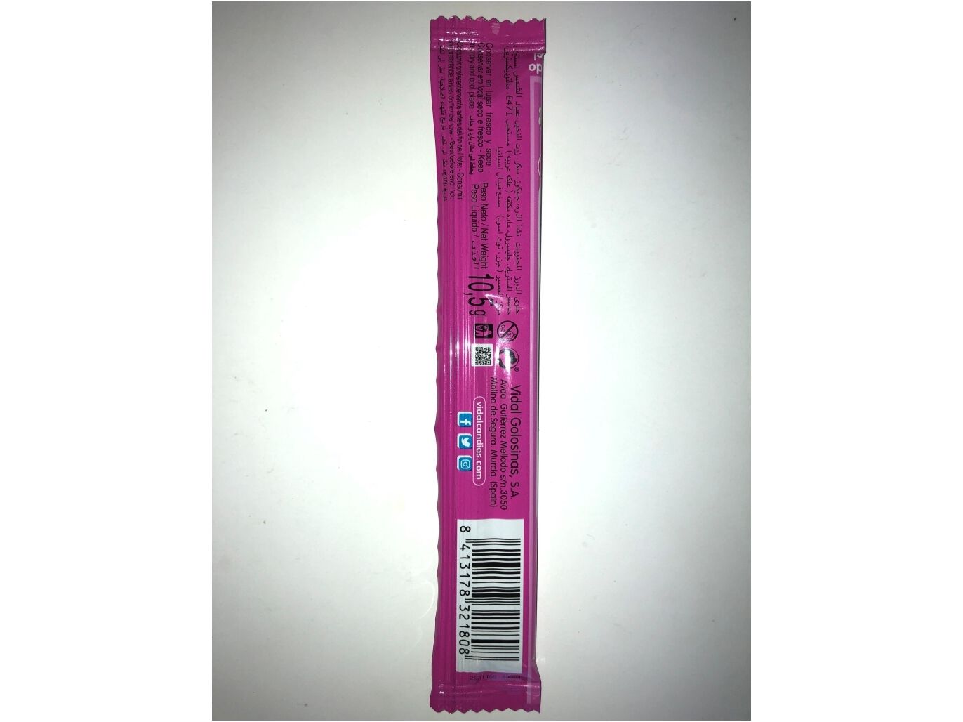 GOMAS VIDAL DIPPER XL MORANGO 10.5G image number 1