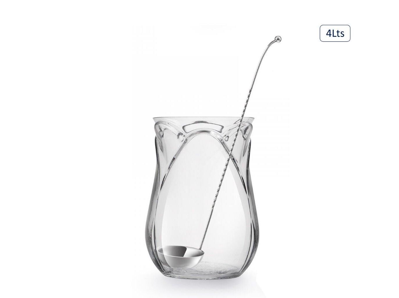 JARRO TULIP COM CONCHA EM VIDRO 4L
