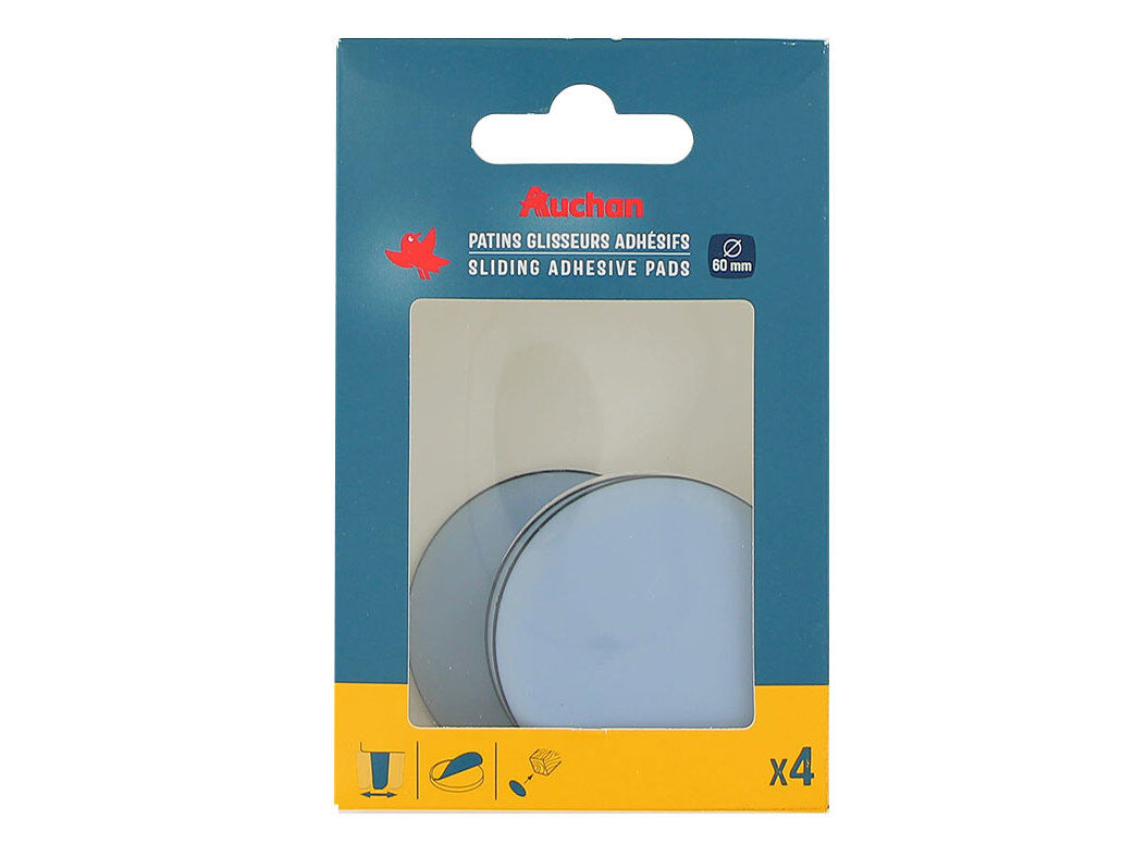 ADESIVOS ANTI-DESLIZANTES AUCHAN CINZENTOS 4 PE&Ccedil;AS 60MM image number 0