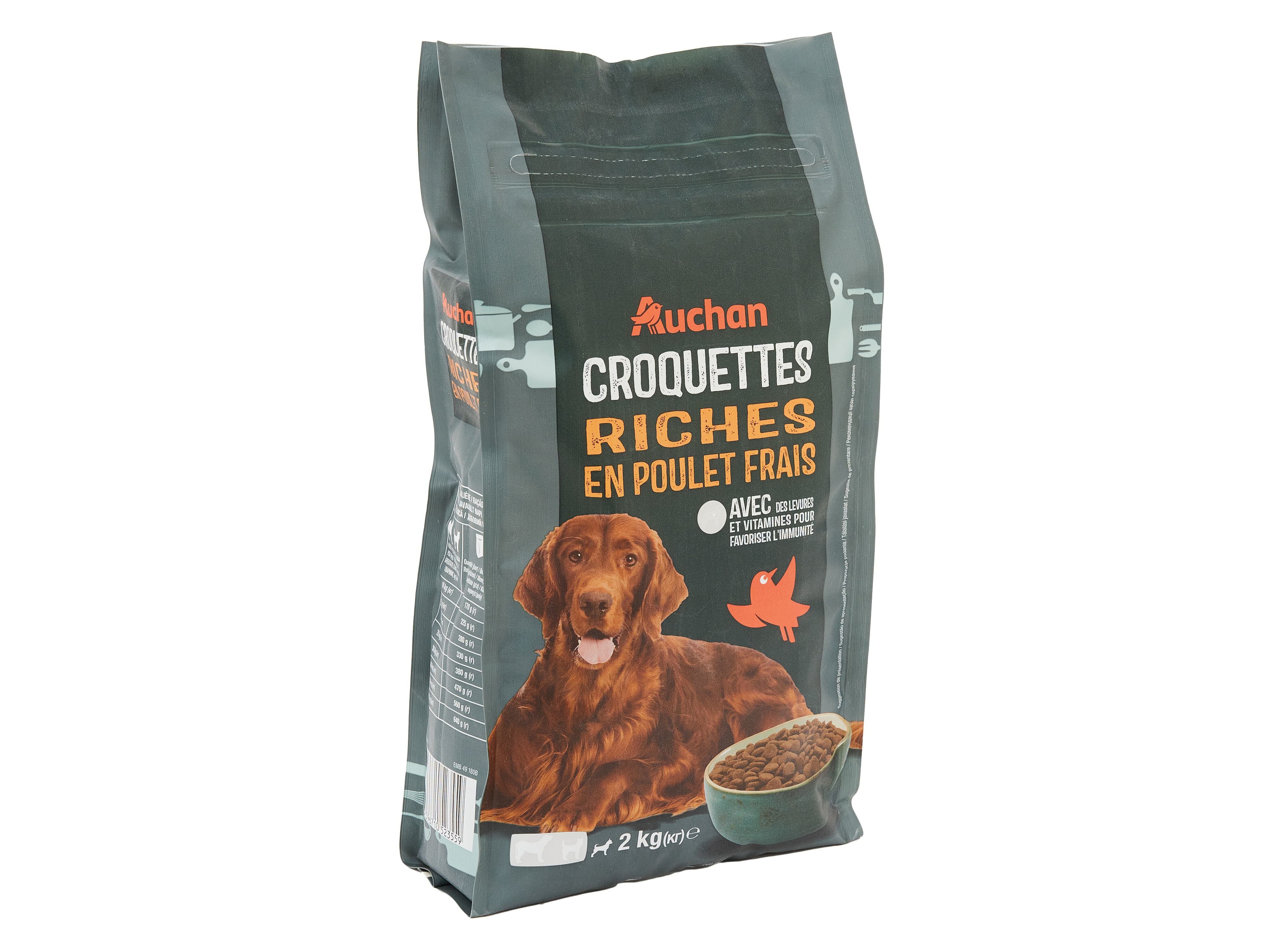 RA&Ccedil;&Atilde;O PARA C&Atilde;O AUCHAN RICO EM FRANGO FRESCO 2KG image number 1