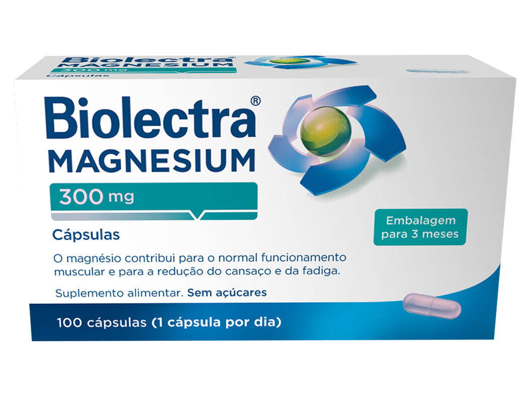 SUPLEMENTO BIOLECTRA MAGNESIUM 300MG 100 CAPS
