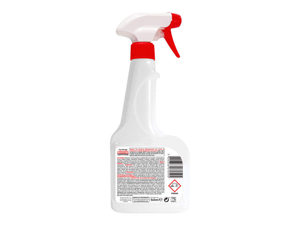 TIRA GORDURAS LIXIVIA LIMPEZA COZINHA MISTOLIN 545 ML image number 1