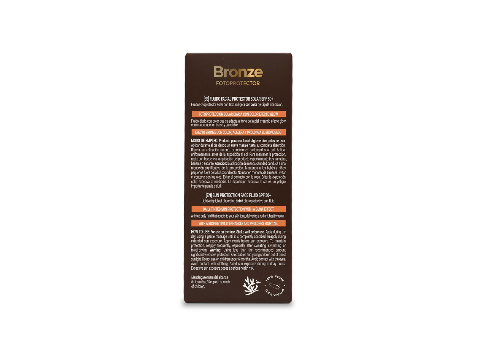 FLUIDO FACIAL BABARIA BRONZE SPF50+ 40ML image number 1