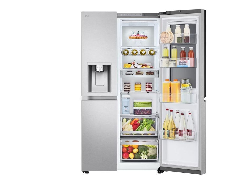 FRIGOR&Iacute;FICO AMERICANO LG GSXE91MBAD INSTAVIEW SORBET METAL 628L image number 3