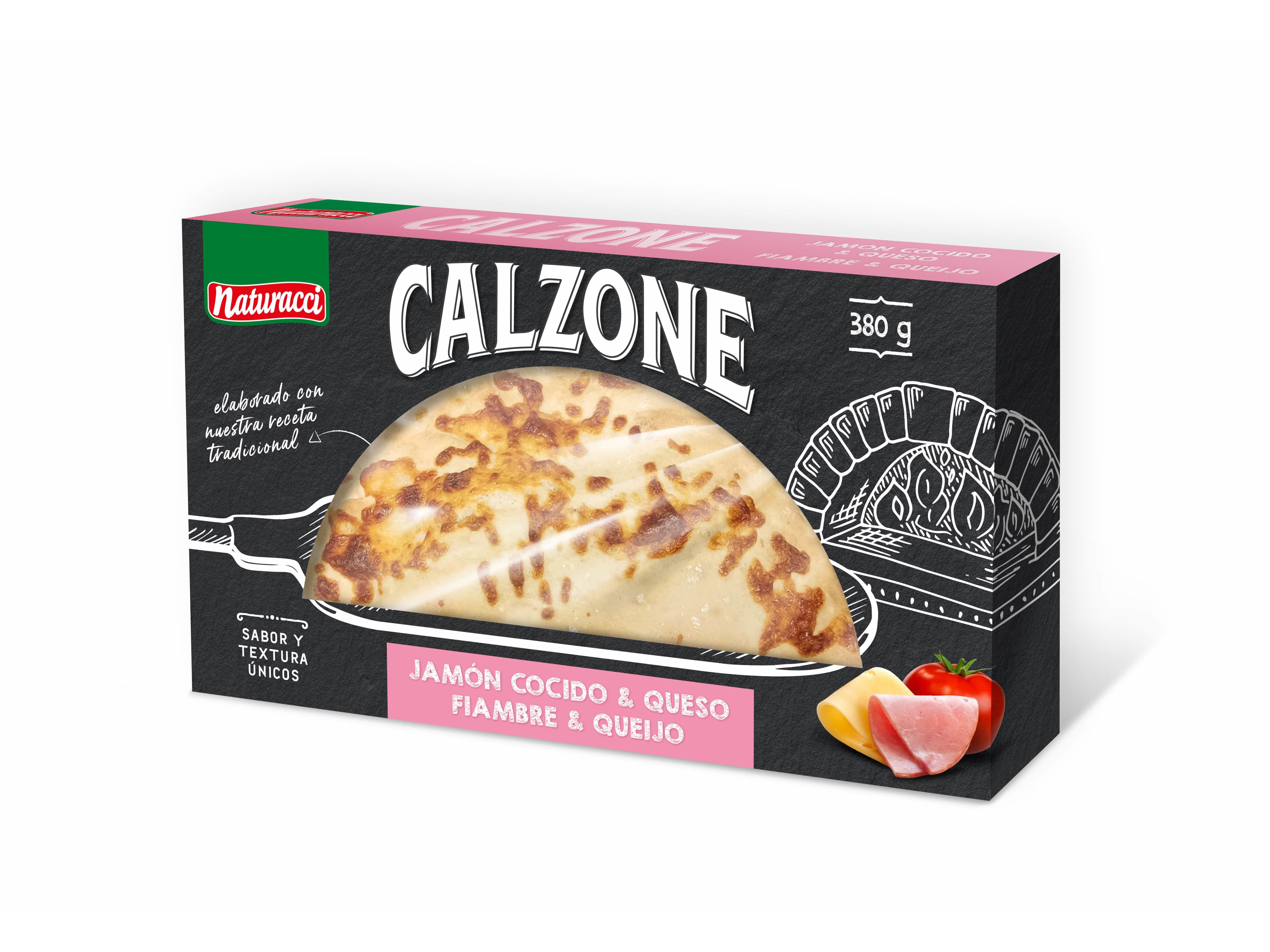 CALZONE NATURACCI FIAMBRE E QUEIJO 380 GR image number 0