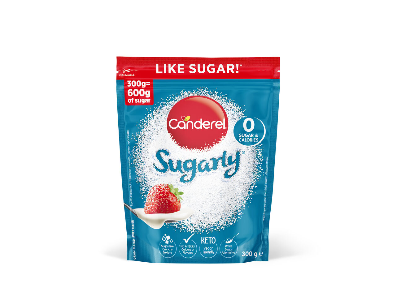 ADO&Ccedil;ANTE EM P&Oacute; CANDEREL SUGARLY 300 G