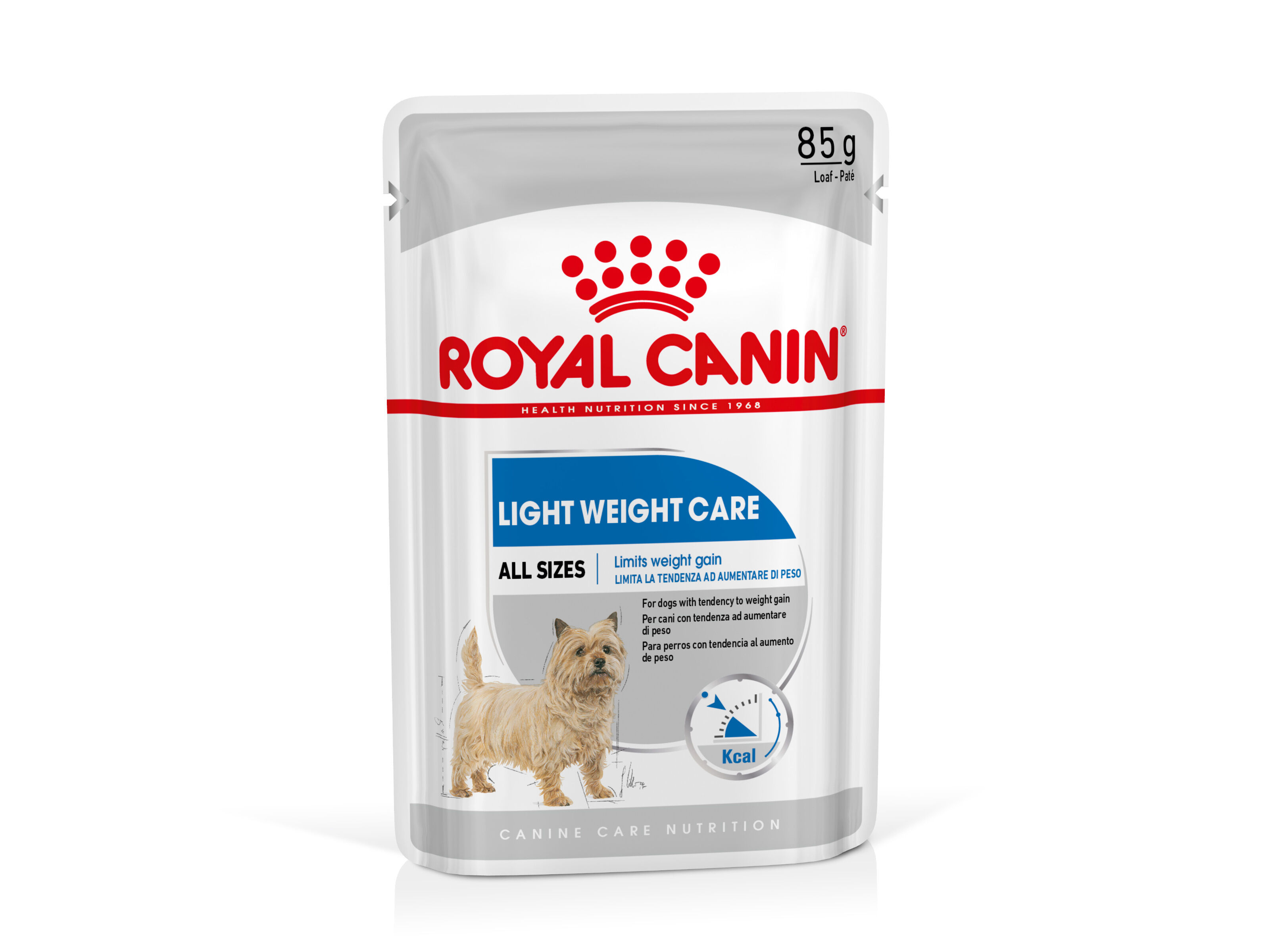 COMIDA H&Uacute;MIDA C&Atilde;O ROYAL CANIN LIGHT WEIGHT CARE 85G image number 0