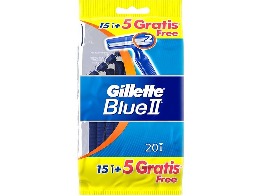 M&Aacute;QUINA DE BARBEAR DESCART&Aacute;VEL BLUEII GILLETTE 20 UN image number 1