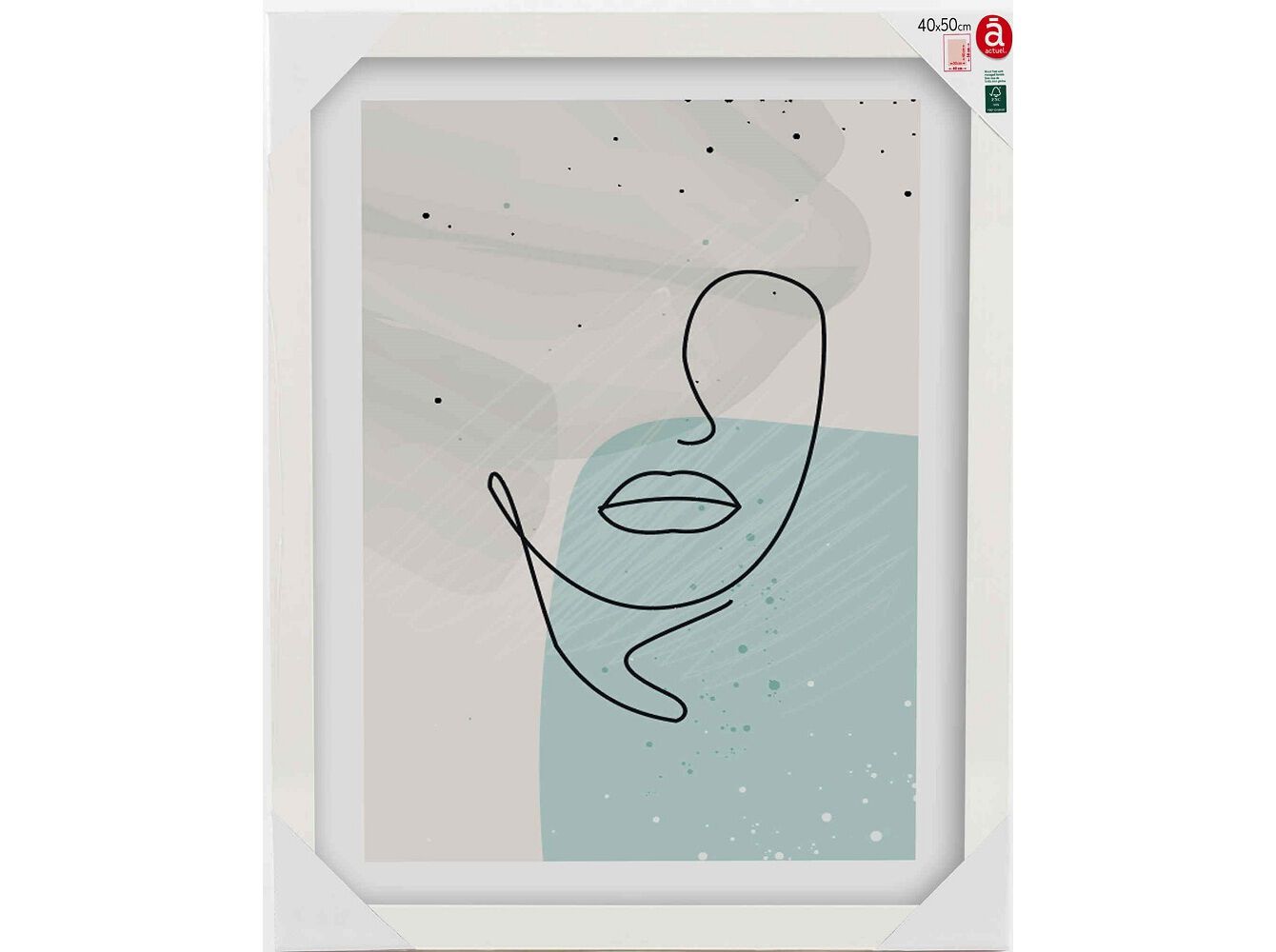 MOLDURA MDF ACTUEL BRANCO 40X50CM image number 0