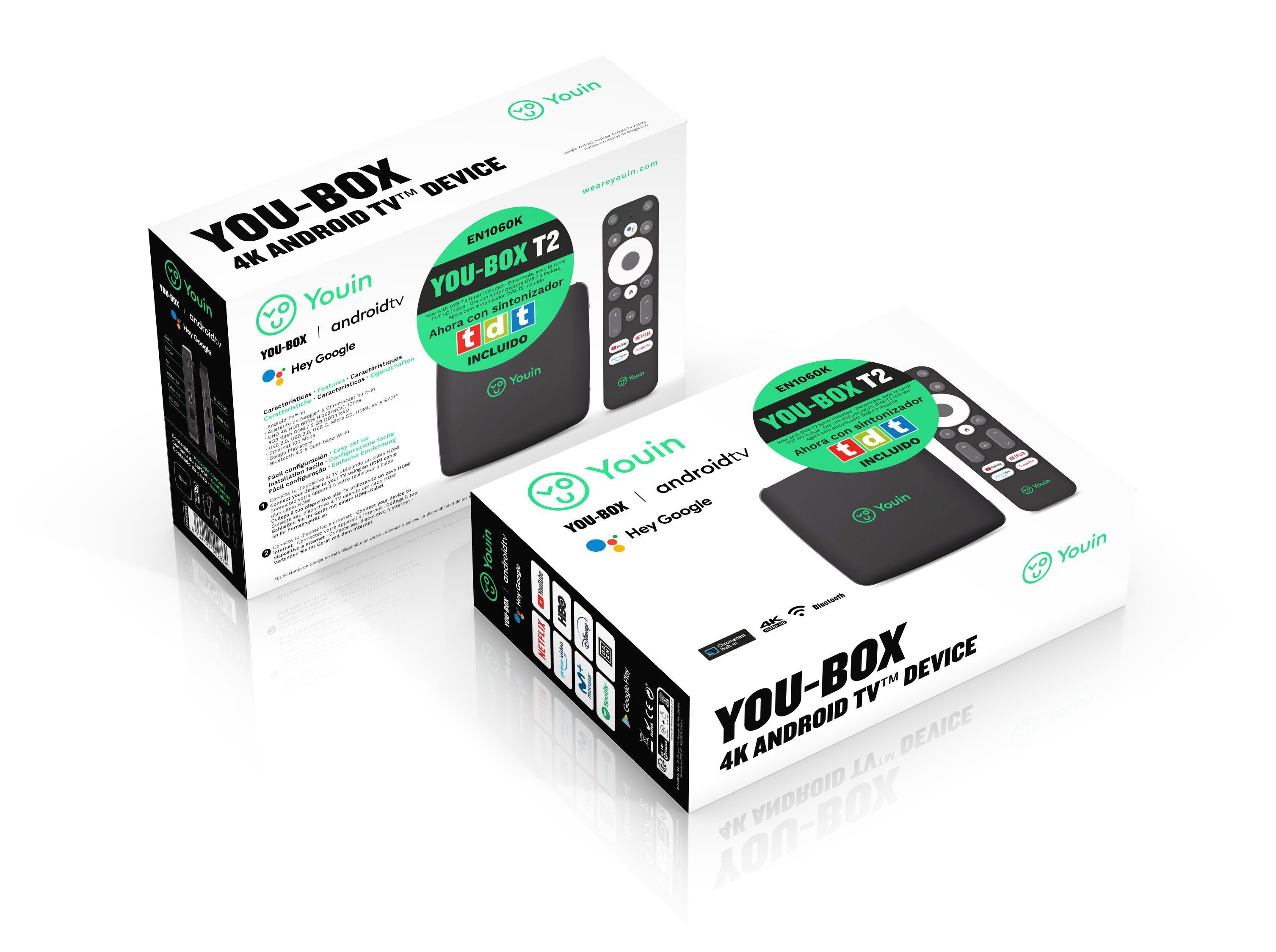 BOX ANDROID YOUIN EN1060K C/ TDT 2/8GB