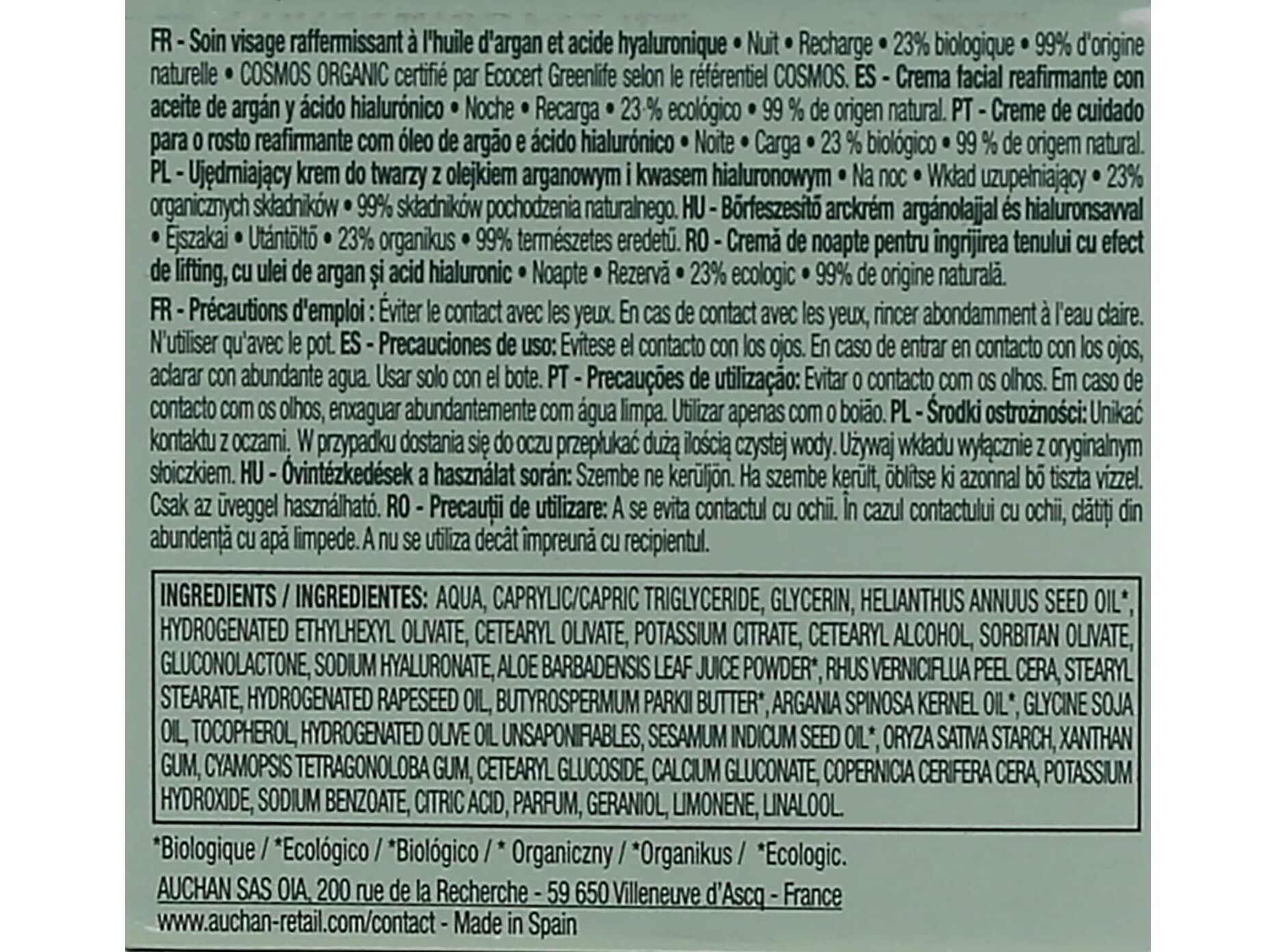 CREME ROSTO COSMIA BIO RECARGA EXPERT DUO AGE NOITE 50ML image number 2