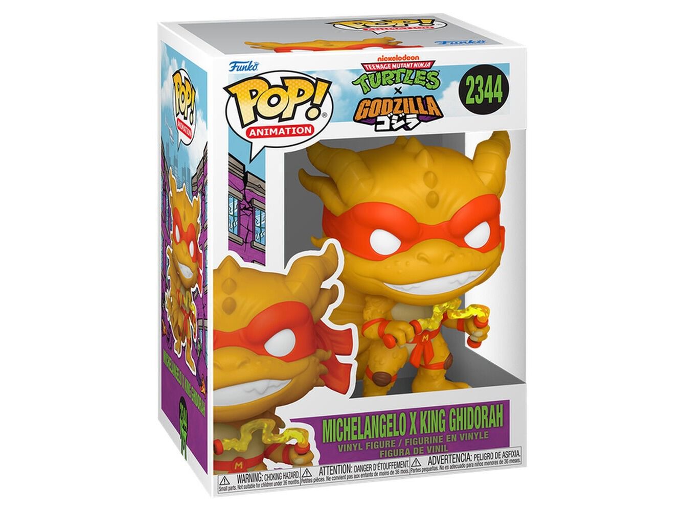 FIGURA POP! FUNKO ANIMATION: GDZTMNT - MICHELANGELO X GHIDORAH image number 0