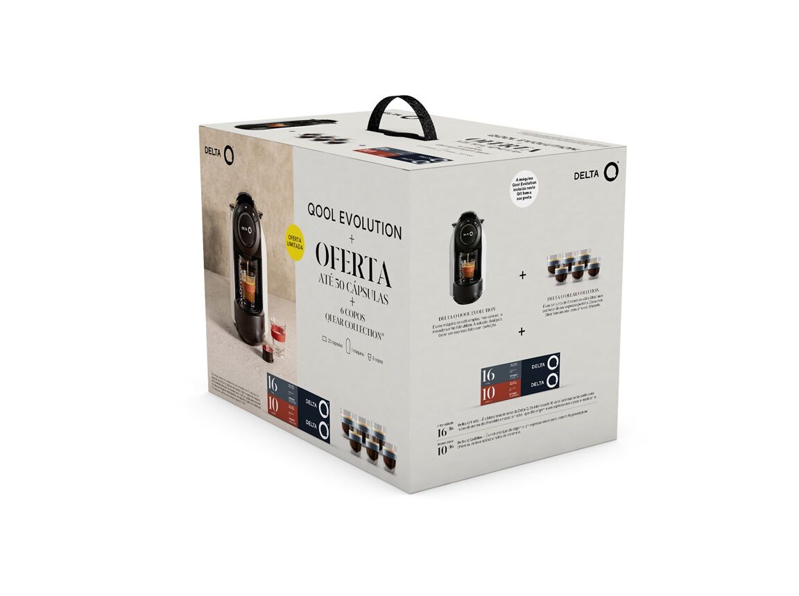 QIT M&Aacute;Q. CAF&Eacute; EXPRESSO DELTA Q QOOL EVOLUTION + 6 COPOS BRANCA image number 1