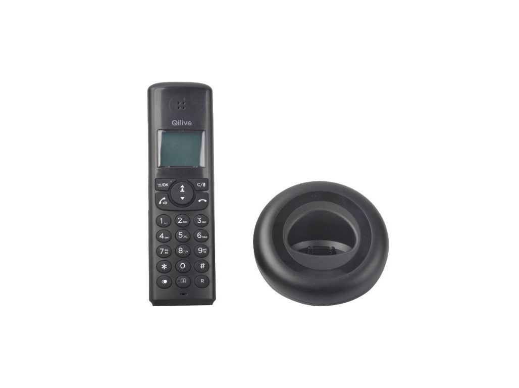 TELEFONE S/FIOS QILIVE Q.4902 DIGITAL PRETO image number 1