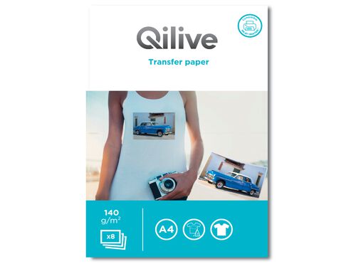 PAPEL TRANSFERENCIA QILIVE 8F 140G A4 210X297 image number 0