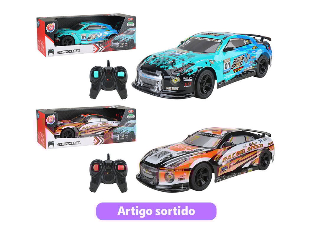 CARRO CORRIDA R/C ONE TWO FUN ASTRA R 2.4 G 1/10 CORES SORTIDAS