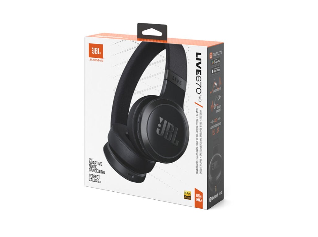 AUSCULTADORES SEM FIO JBL LIVE670NC PRETO (NOISE CANCELLING) image number 6