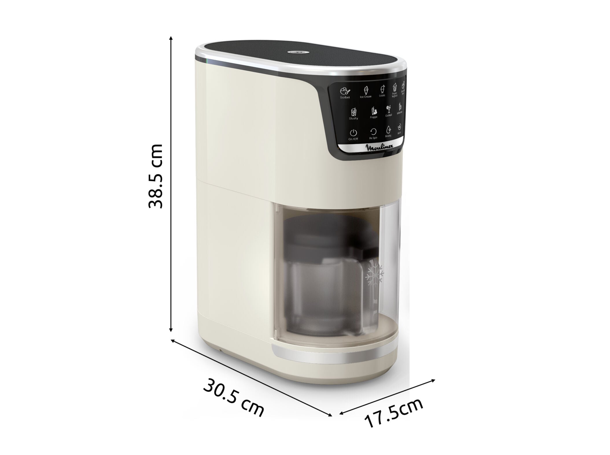 M&Aacute;QUINA DE GELADOS MOULINEX DOLCI MJ602AF0 10 PROGRAMAS 1.4L image number 6