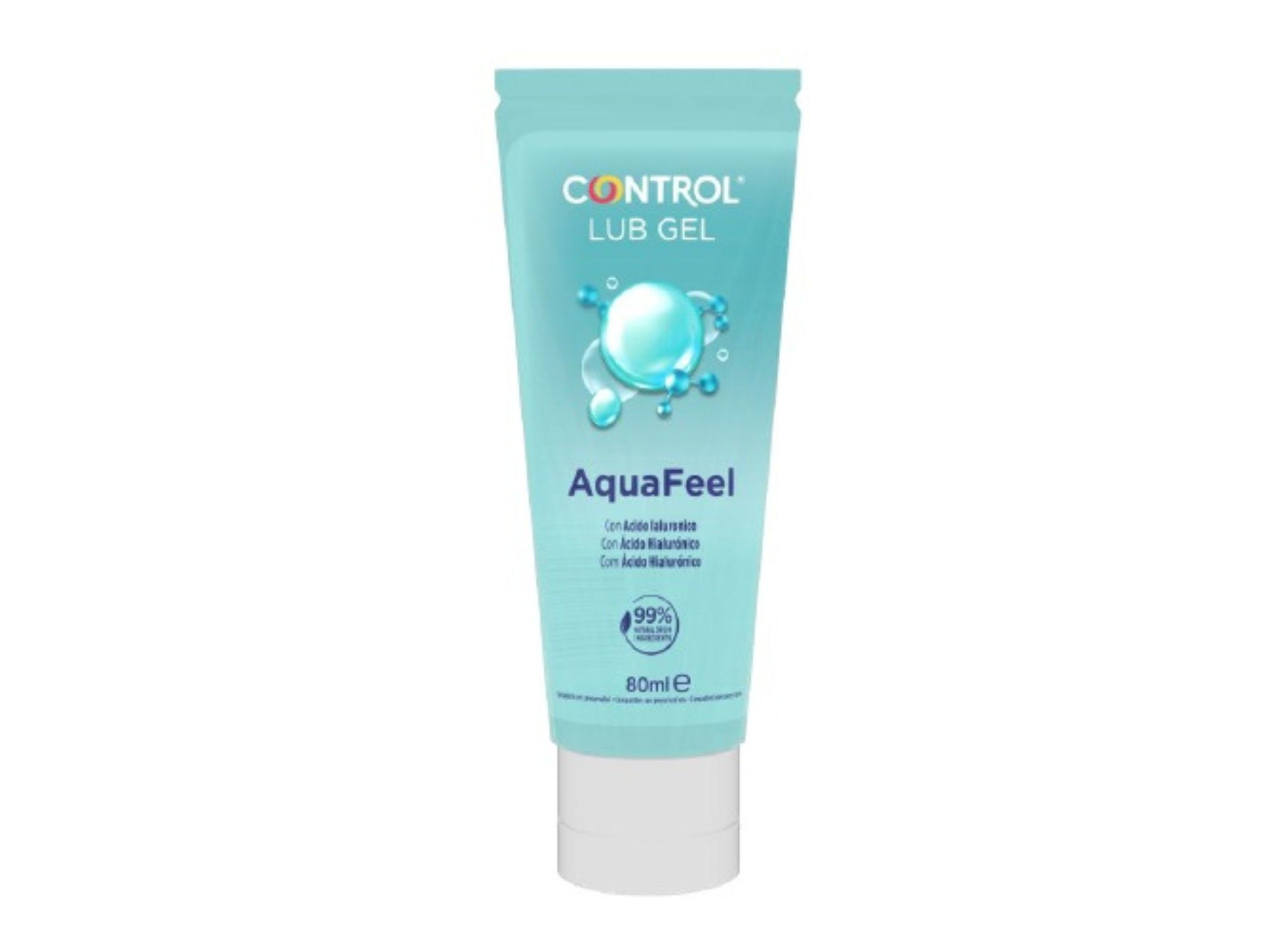 GEL LUBRIFICANTE CONTROL AQUAFEEL 80ML image number 1