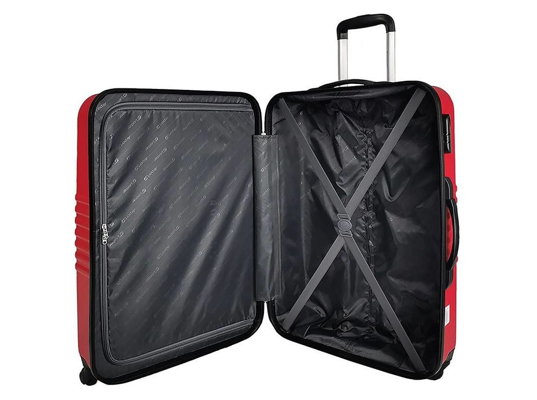 MALA DE VIAGEM GRANDE R&Iacute;GIDA AIRPORT VERMELHO 4 RODAS 70CM image number 6