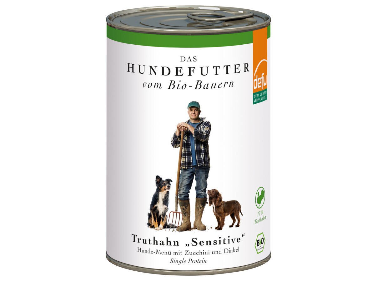 COMIDA H&Uacute;MIDA BIO C&Atilde;O DEFU SENSITIVE PERU 410G image number 0