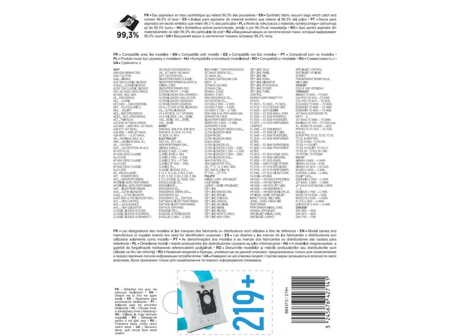 SACOS DE ASPIRADOR QILIVE 219+ PACK 4 image number 2