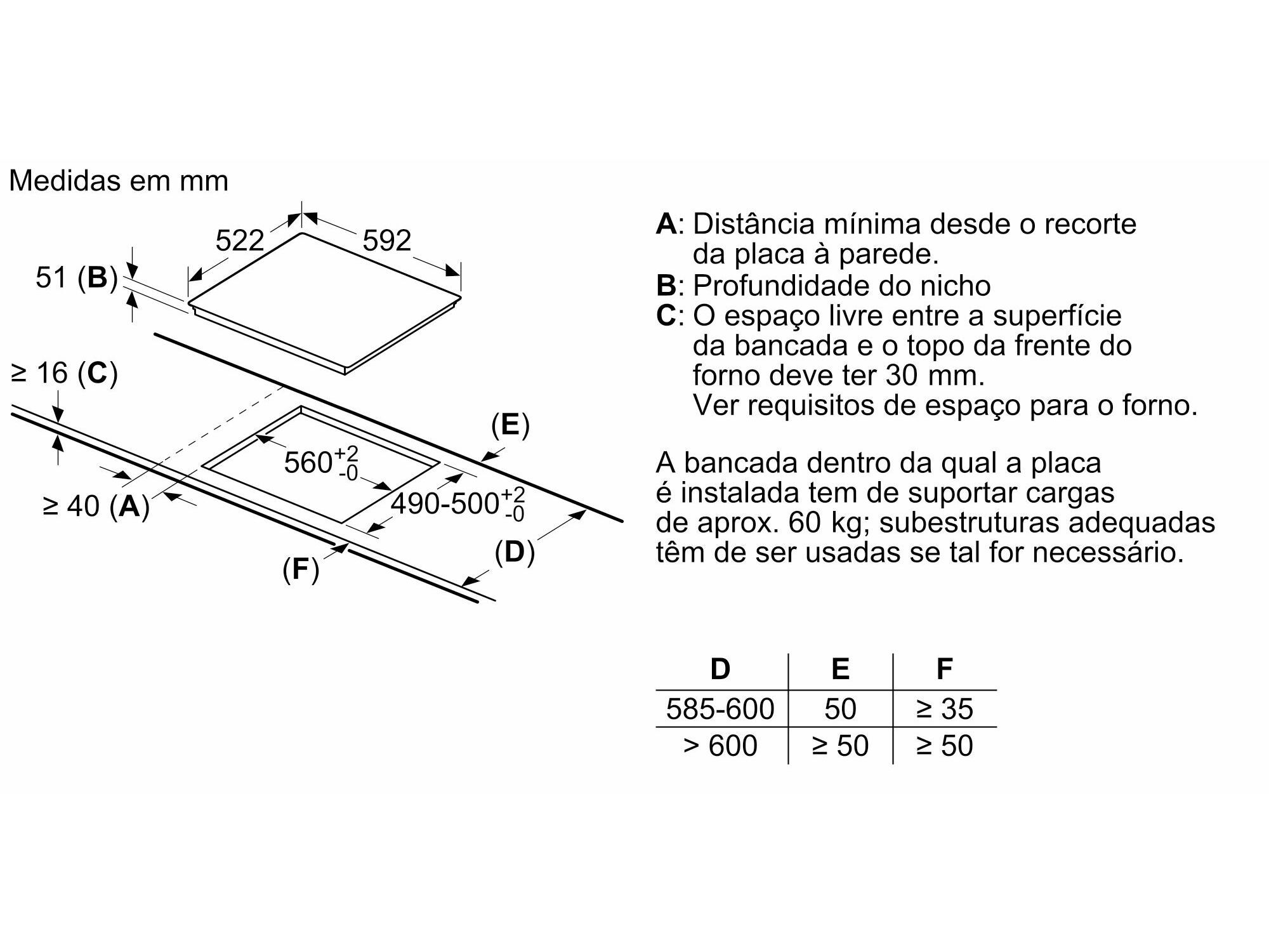 PLACA DE INDU&Ccedil;&Atilde;O SIEMENS EH631BEB6E PRETO 60CM image number 4