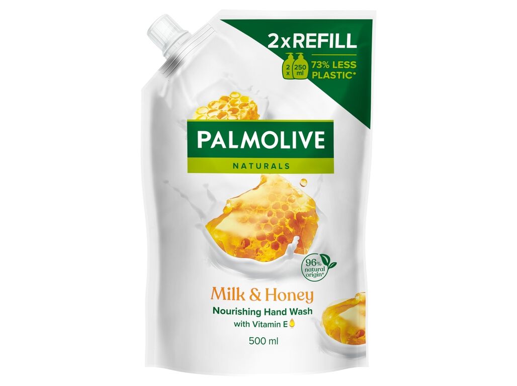 SABONETE L&Iacute;QUIDO PALMOLIVE RECARGA LEITE E MEL 500ML image number 1