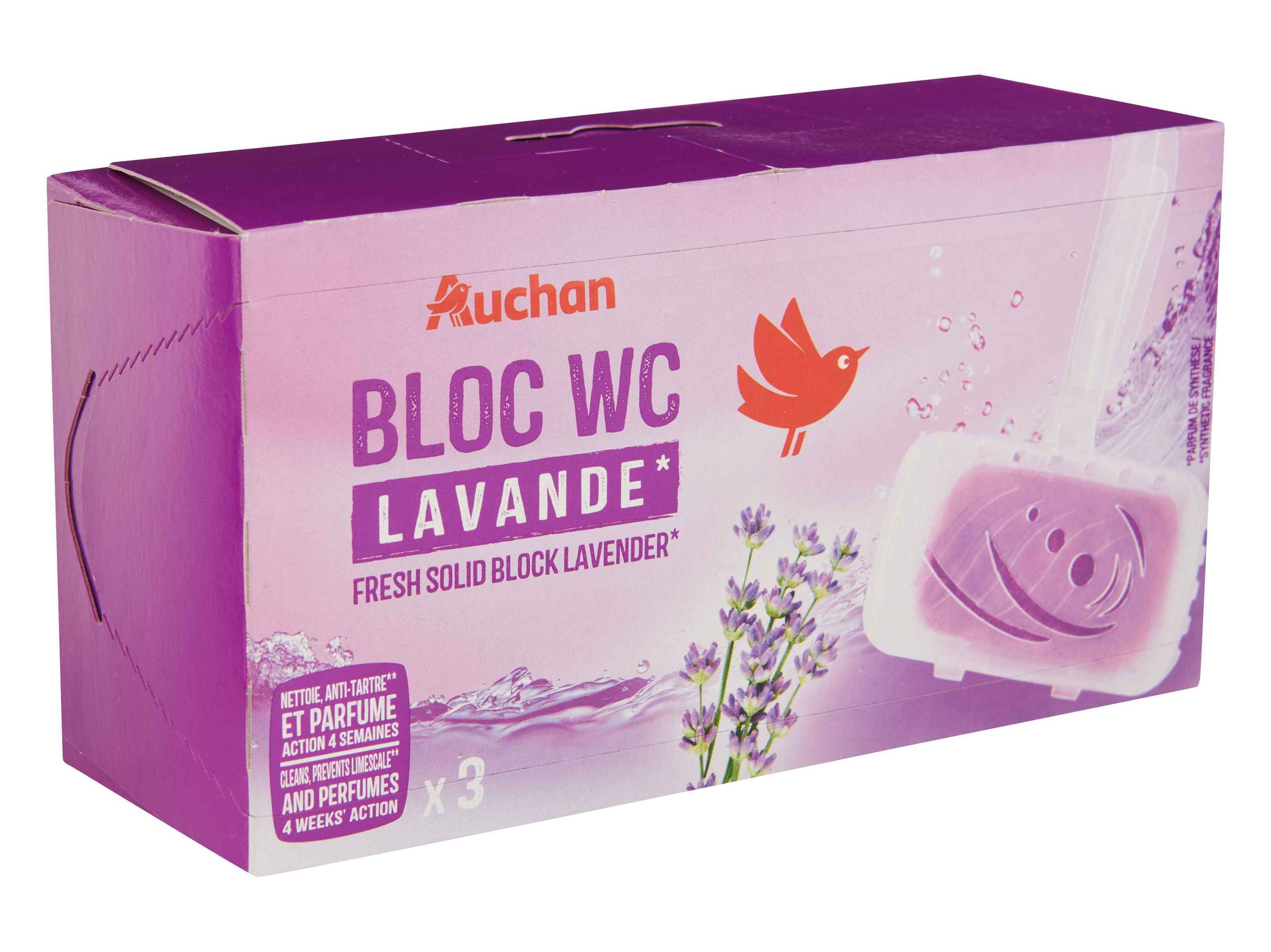 BLOCO WC AUCHAN LAVANDA 3UN image number 1