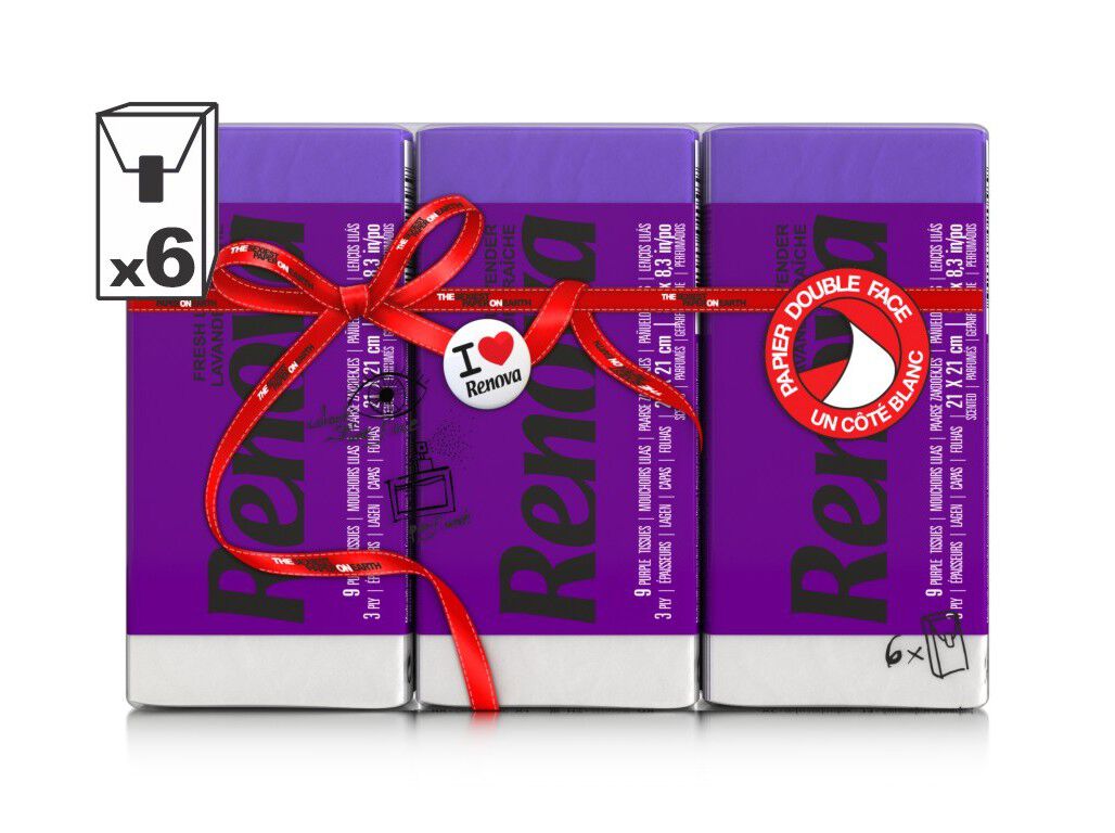 LEN&Ccedil;OS FACIAIS RENOVA V&Aacute;RIAS CORES 6UN image number 5