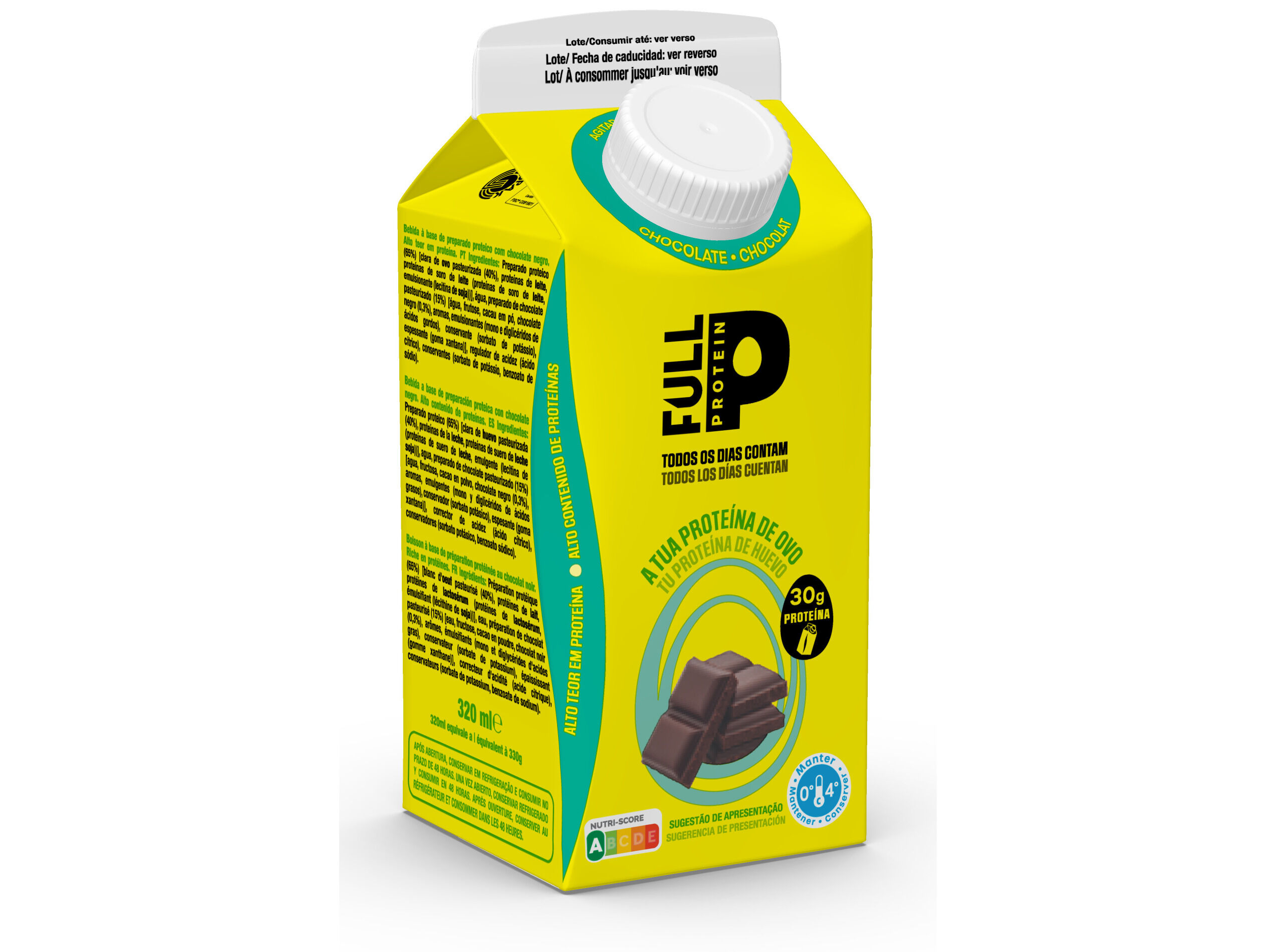 BEBIDA FULLPROTEIN PROTEICA CHOCOLATE 320ML