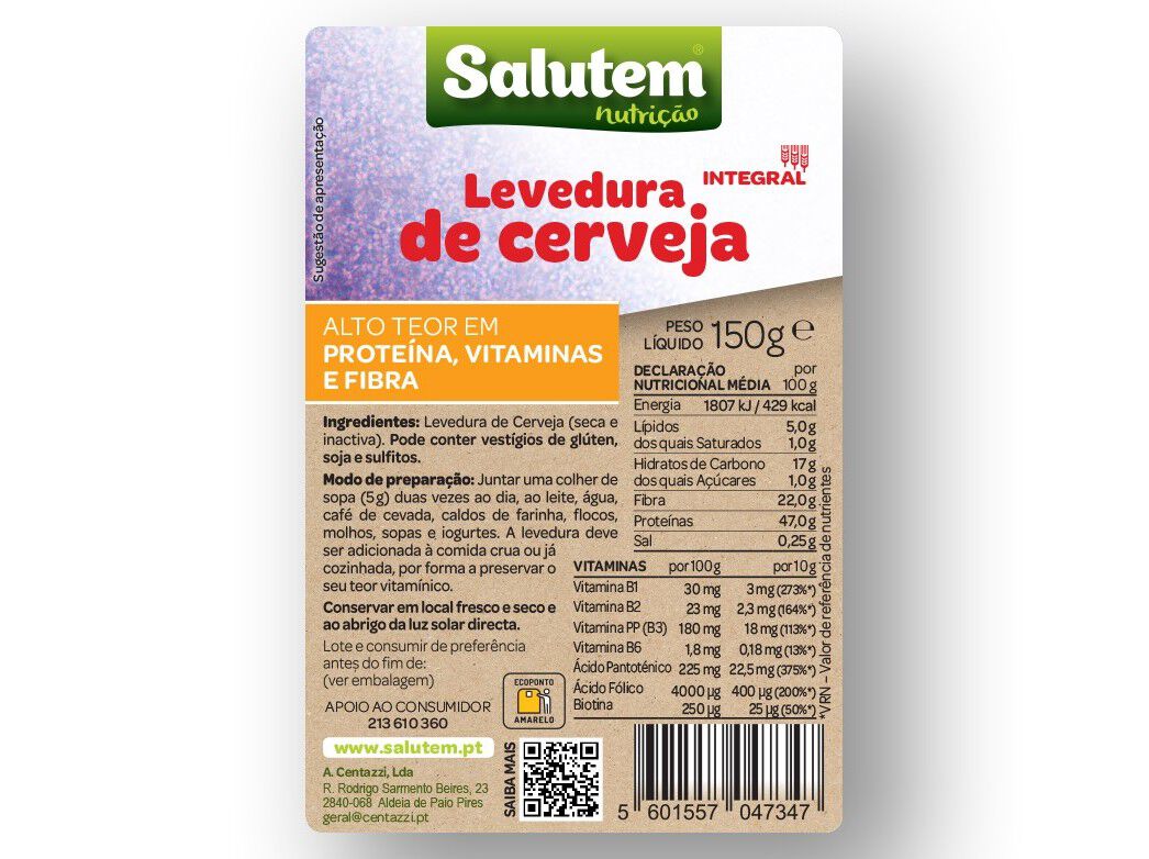 LEVEDURA SALUTEM CERVEJA EM P&Oacute; 150G image number 1