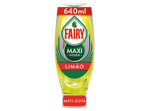 Detergente Manual Loiça Maxi Poder Limão Fairy 640 ml