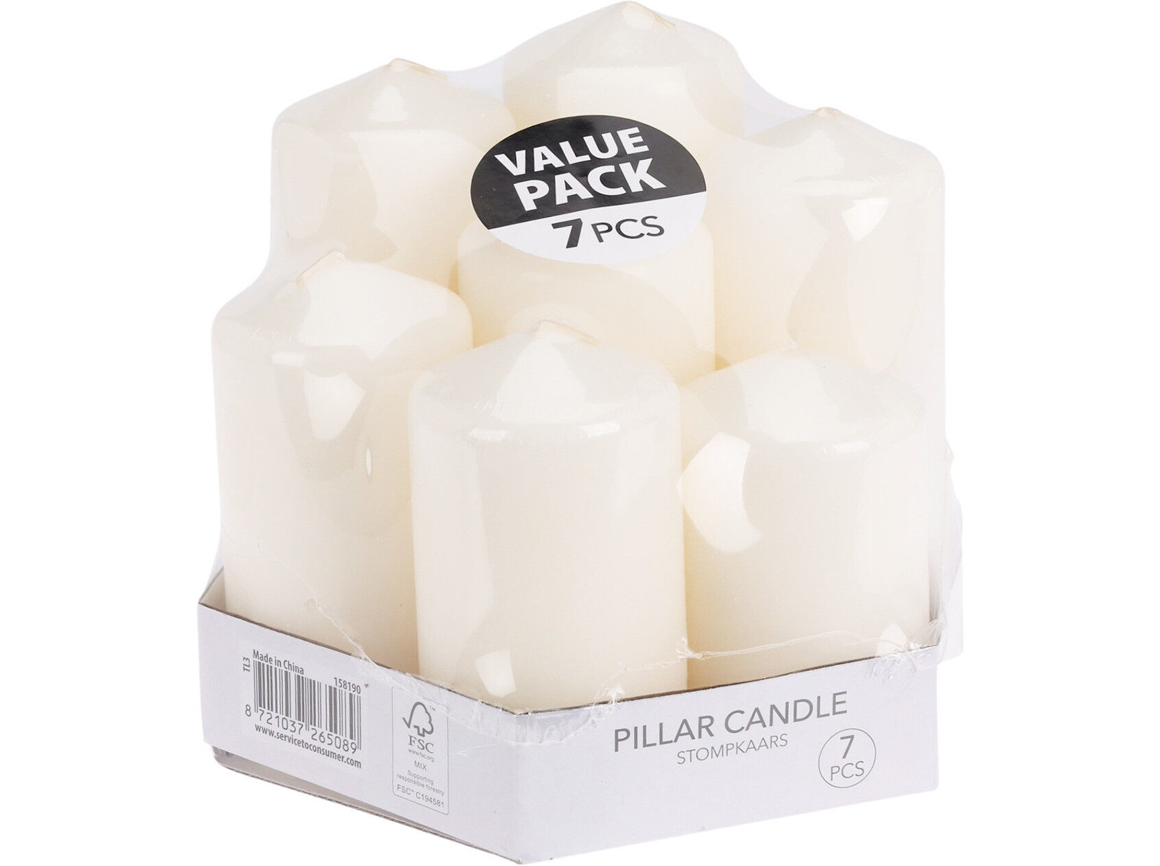 VELA BRANCO 7 UNIDADES image number 0