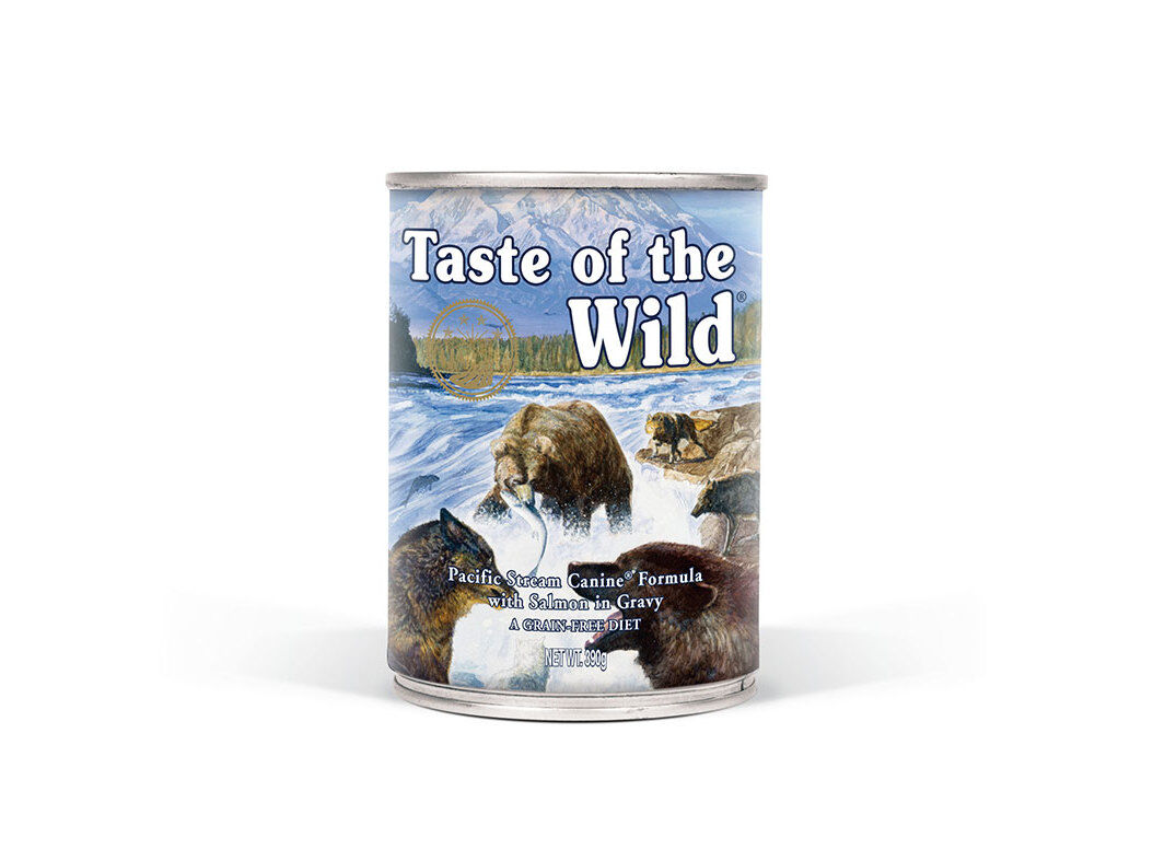 COMIDA H&Uacute;MIDA PARA C&Atilde;O TOW PACIFIC COM SALM&Atilde;O 390G