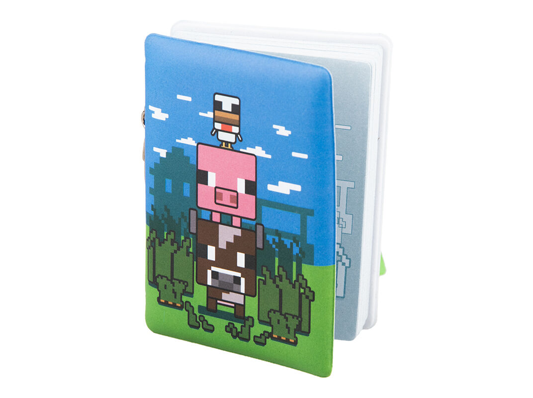 MINI NOTEPAD MINECRAFT PORTA-CHAVES