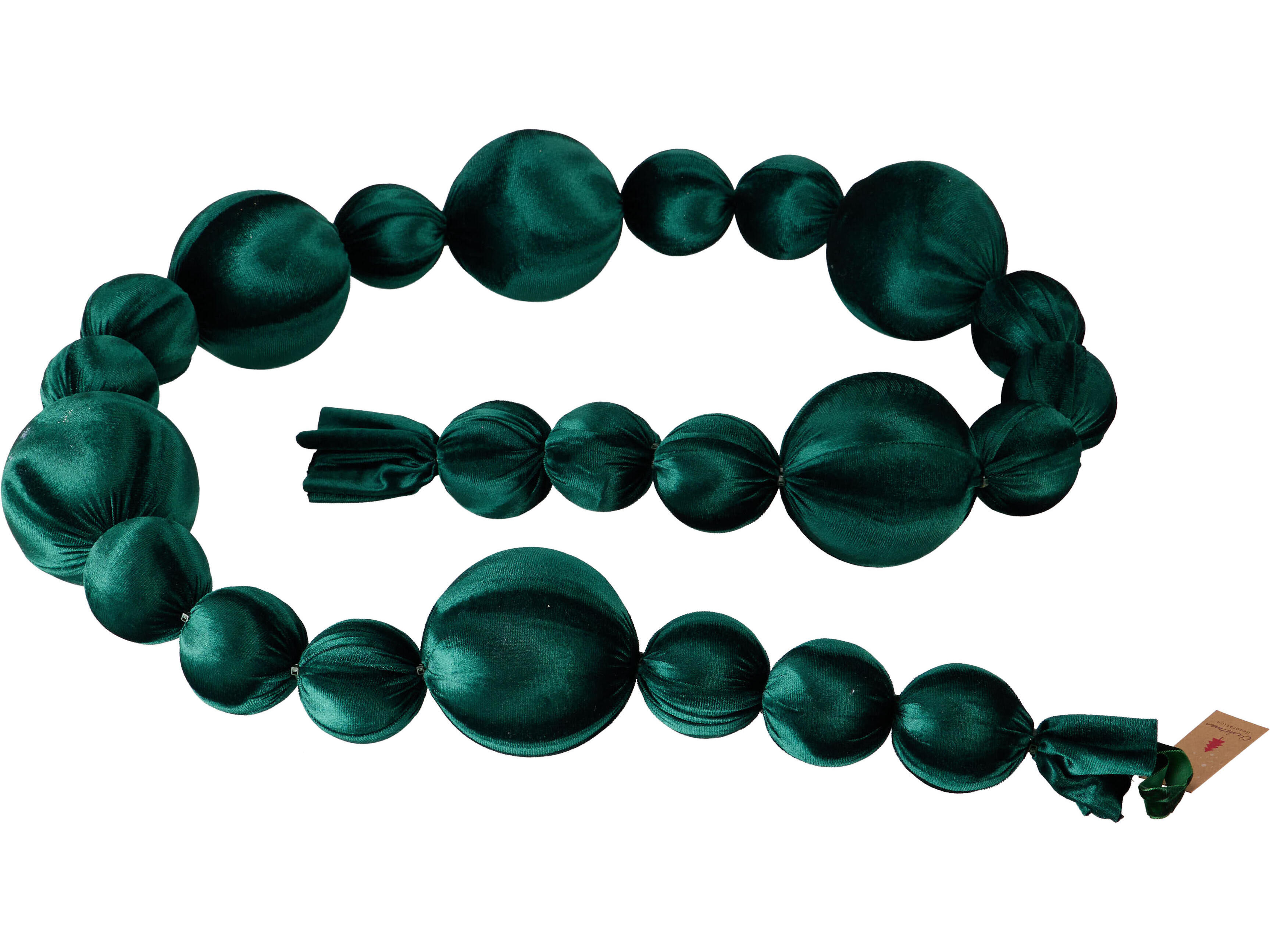 GRINALDA DE BOLAS VERDE 180CM