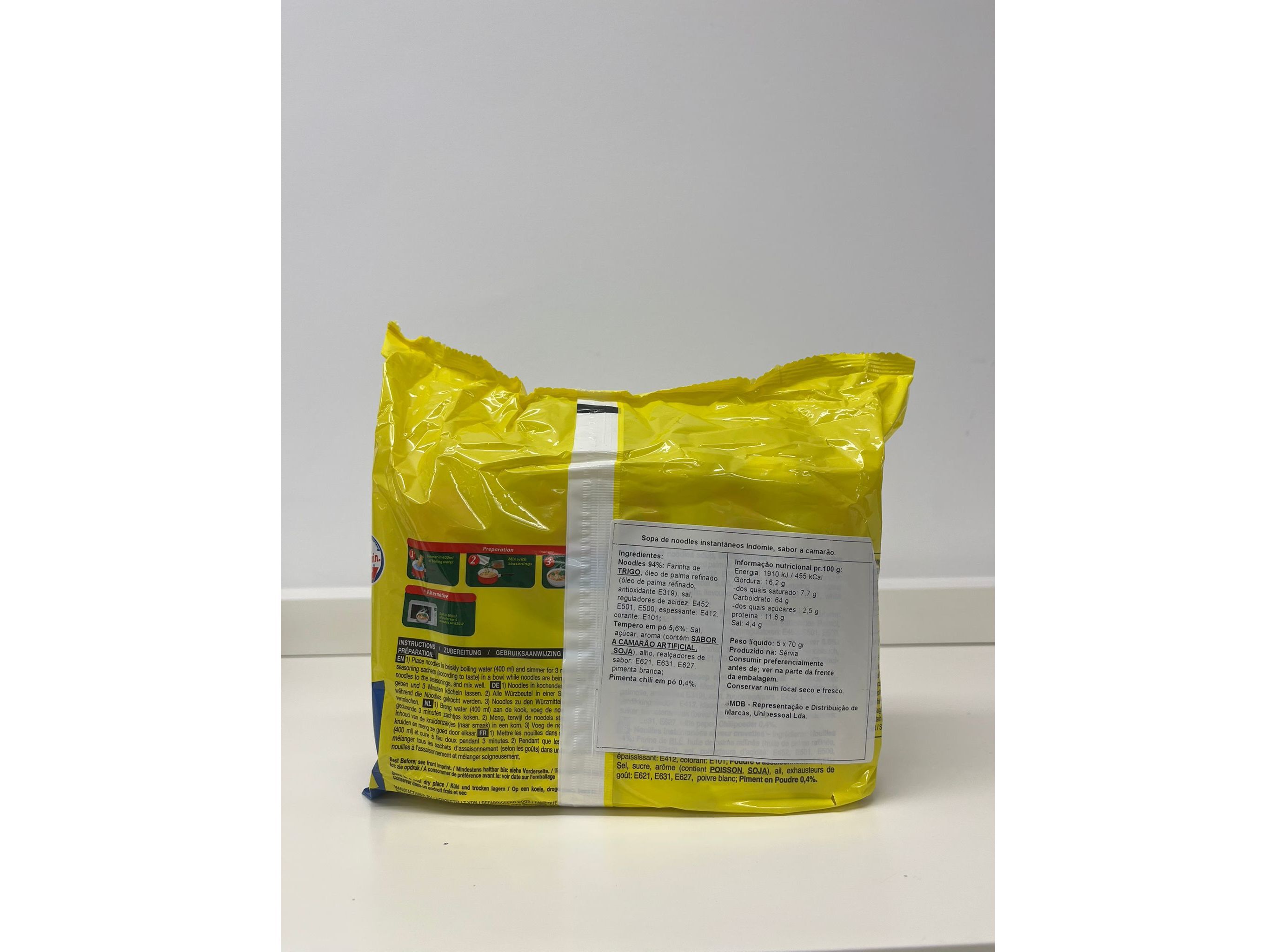 NOODLES INDOMIE CAMAR&Atilde;O 350G PACK 5 image number 1