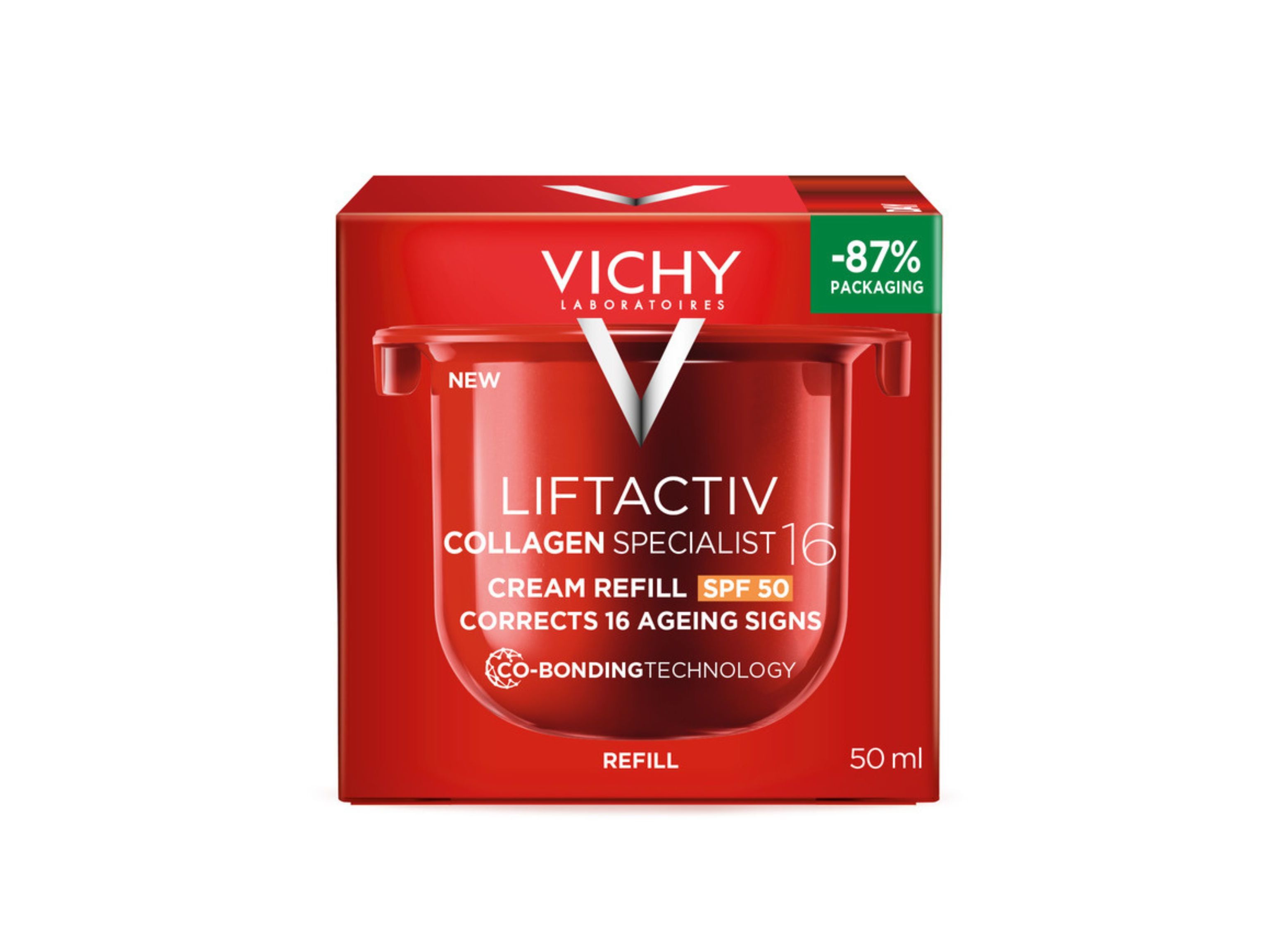 RECARGA CREME DIA VICHY LIFTACTIV COLLAGEN16 SPF50 50ML image number 0
