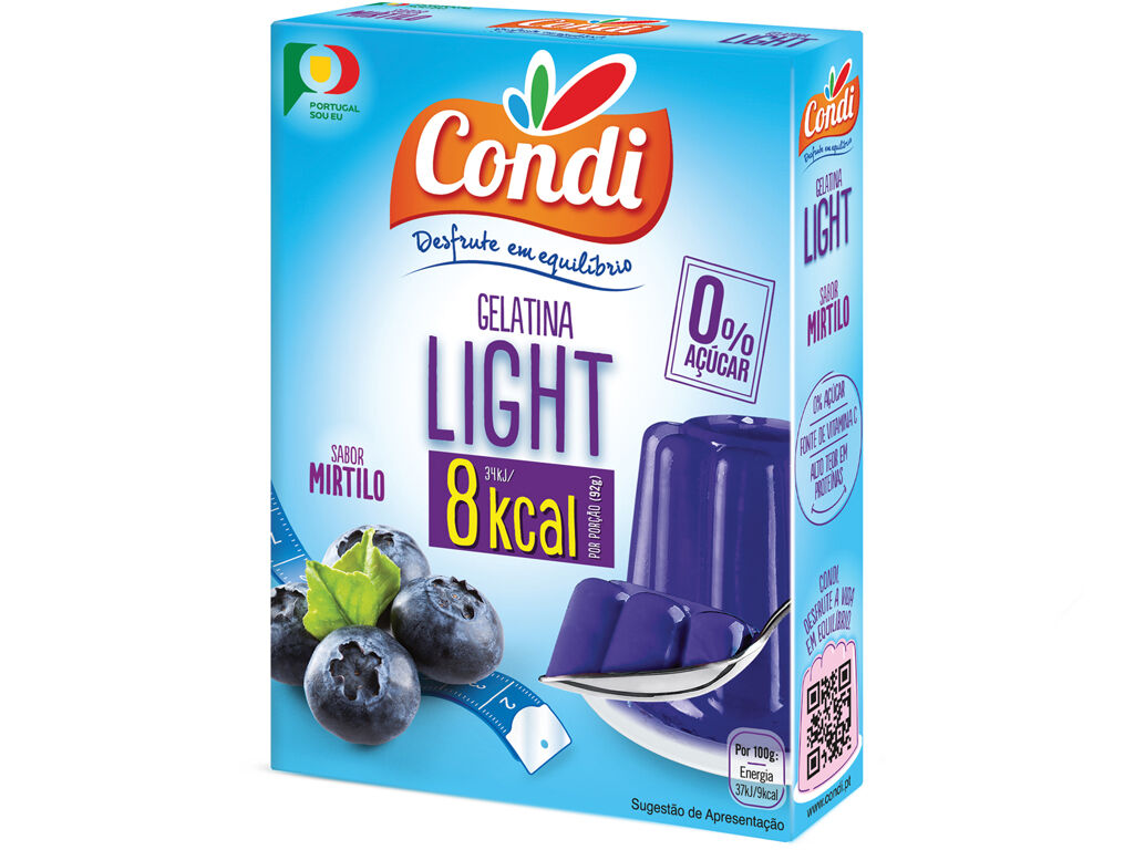 GELATINA CONDI MIRTILO LIGHT 2X15G image number 0